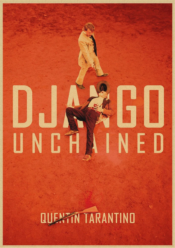 Классический фильм Django Unchained Квентин Тарантино Ретро плакат крафт-бумага кафе домашний декор стен Живопись