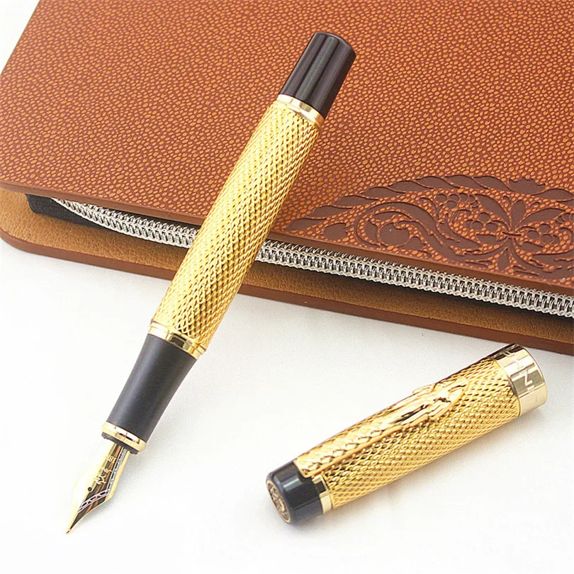 Fountain Pen Wholesale jinhao noble gold dragon medium nib ink  steel  metal  gifts  pen Fountain Pen Wholesale jinhao noble gold dragon medium nib ink  steel  metal  gifts  pen