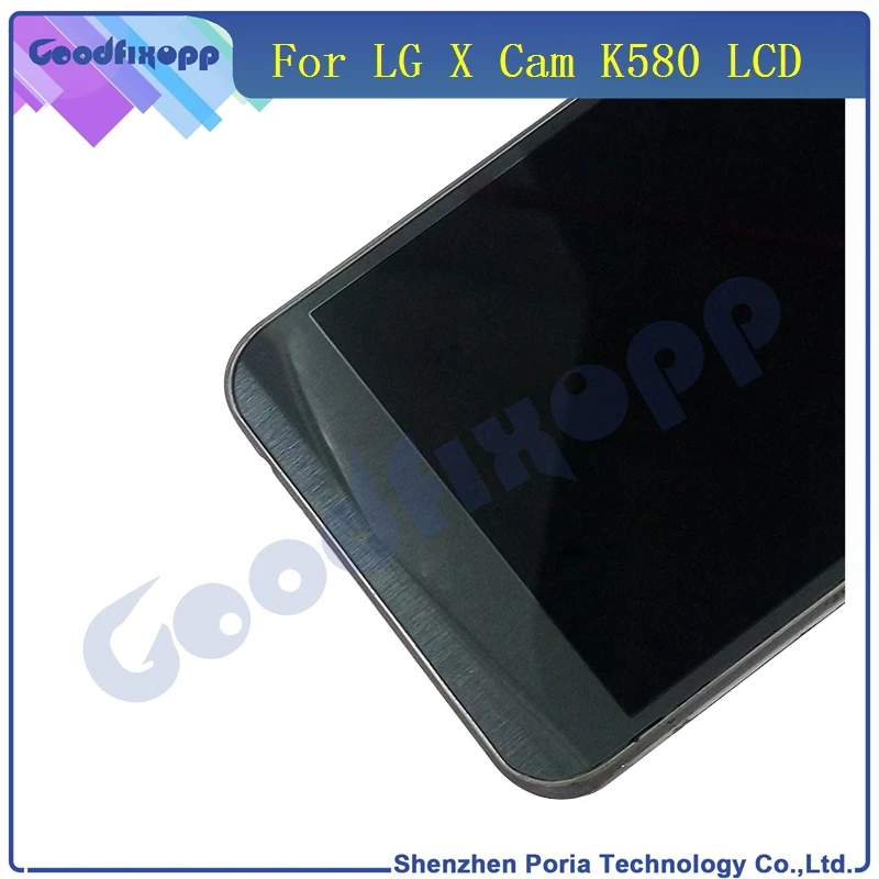 LG0006 For LG k580 LCD Display With Touch Screen Digitizer With Frame Assembly Original Replacement Parts(2)
