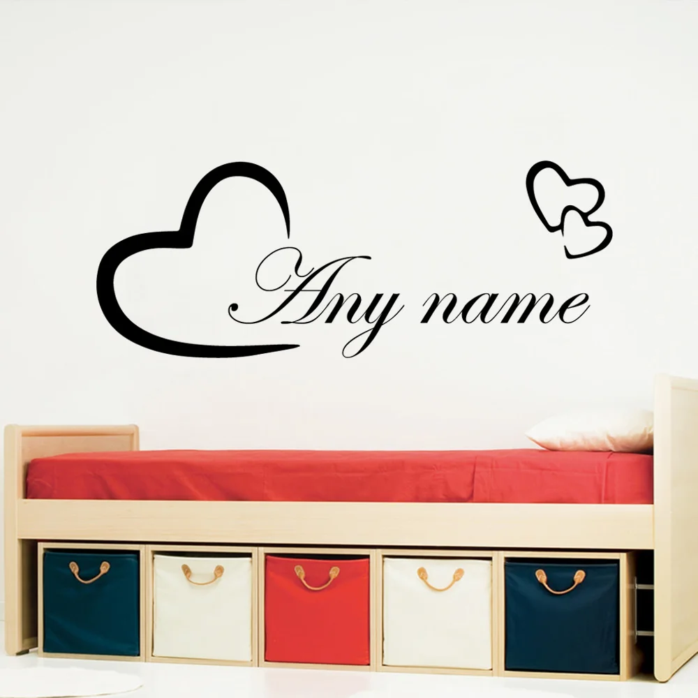

Custom Name Of Love Wall Stickers Self Adhesive Art Wallpaper Living Room Children Room Decal Mural