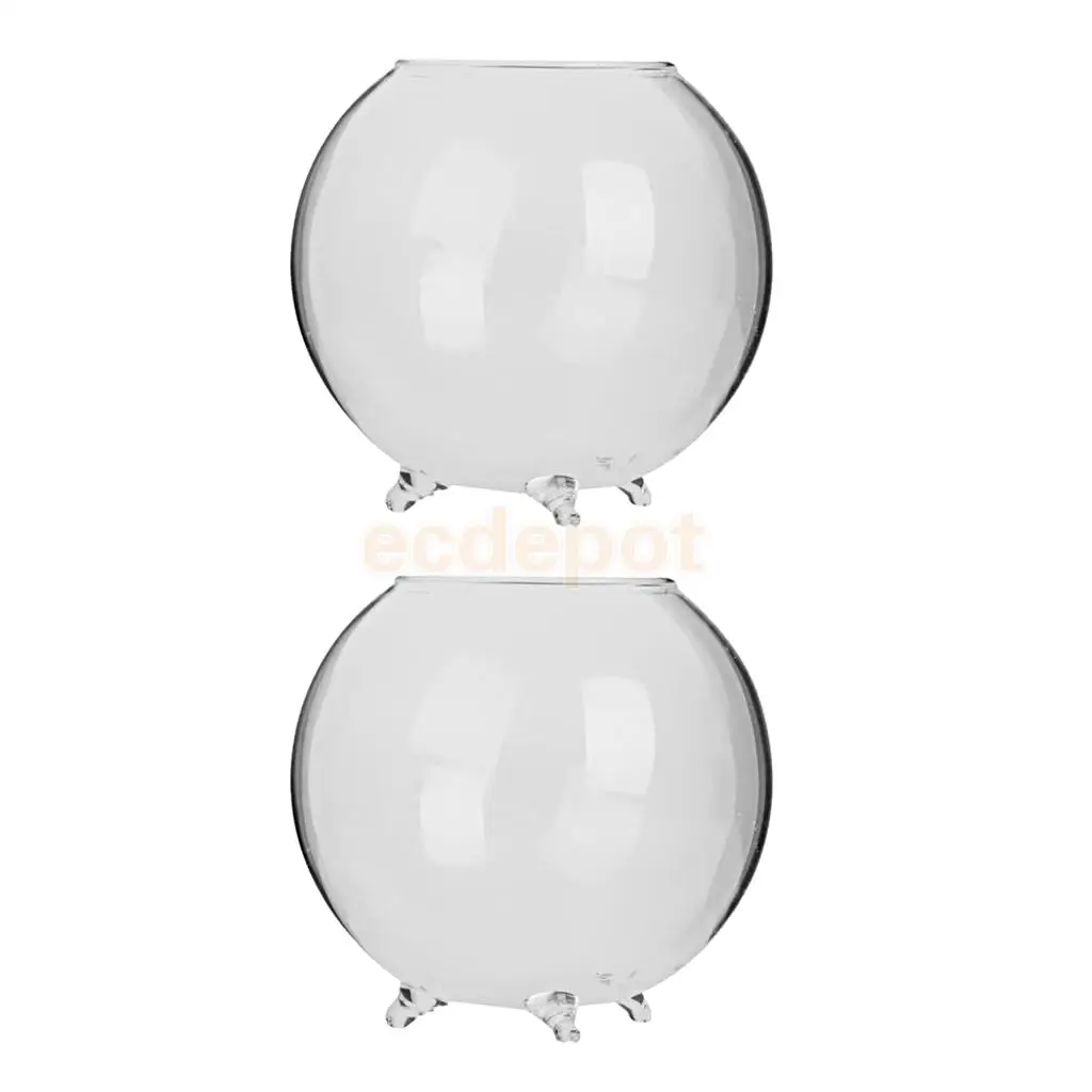 2 Pieces Glass Hydroponic Vase Micro Landscape DIY Bottle Terrarium Container