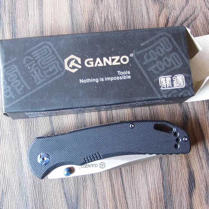 Ganzo G7531 жар-F7531 58-60HRC 440C G10 или углеродного волокна ручка складной Ножи уличный кемпинг тактический нож Карманный