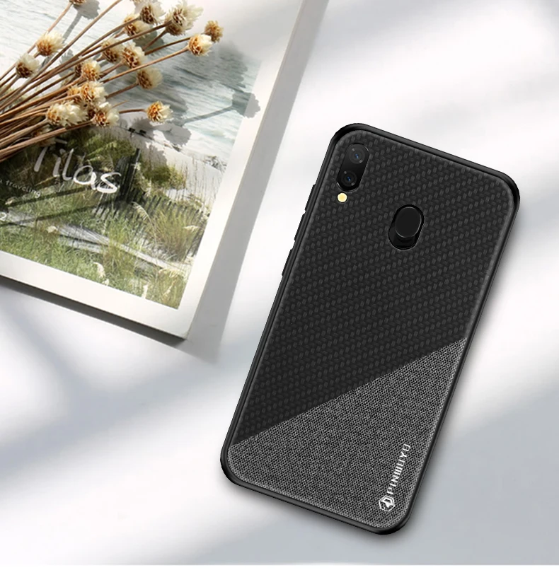 PINWUYO Honors чехол для Samsung Galaxy M20 с тесьмой дизайн ткань ТПУ Мягкий ПК жесткий