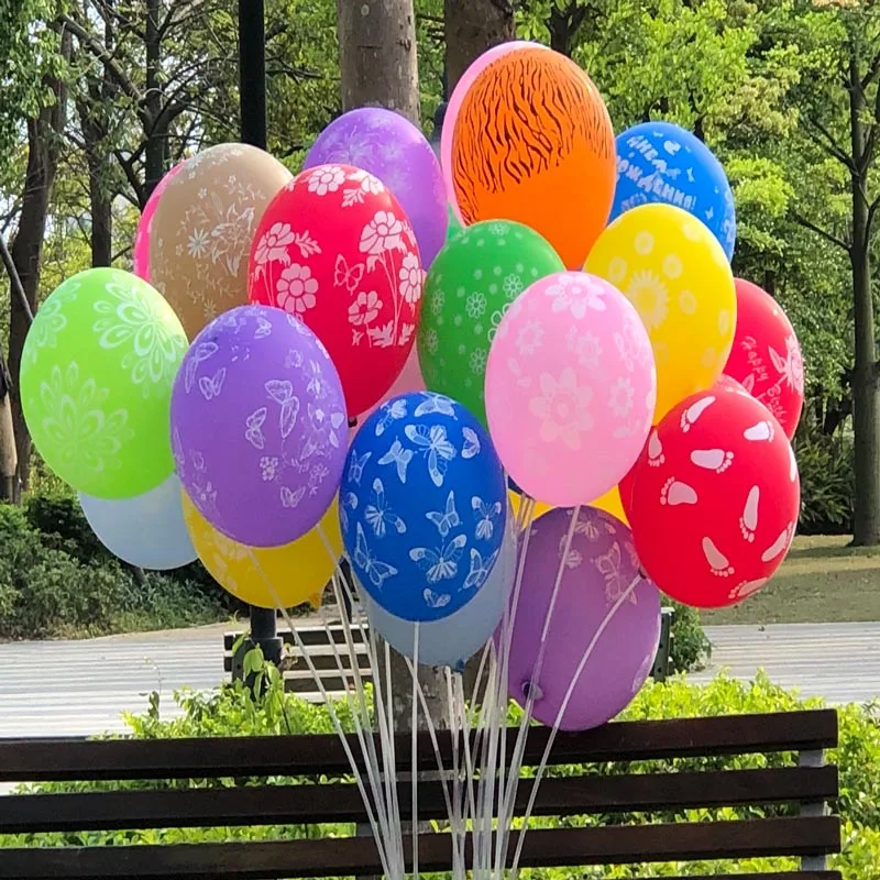 50 шт. 12 дюймов латексные надувные цветы шары Красочные украшения шары для свадьбы День рождения Globos воздушные шары без запаха M03