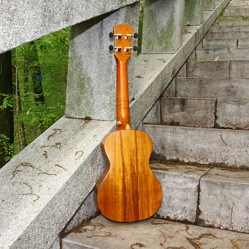 2" концертная акустическая гитара ручной работы KOA Открытый Топ 4 струнный музыкальный инструмент Гавайские укулеле мини гитара