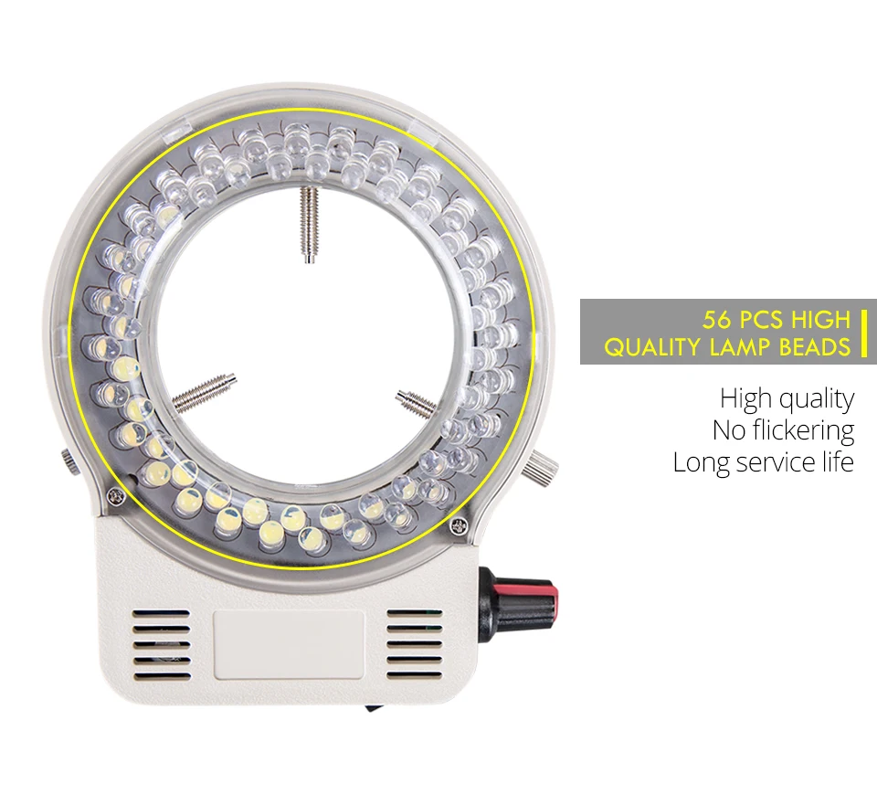 4.5W 100V-240V Adjustable Microscope LED Ring Light Professional Lighting for Stereo Microscope Camera Magnifier Illuminator (5)