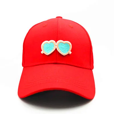 Мультфильм очки вышивка хлопок Casquette Бейсбол Кепки Кепки Регулируемый Snapback Шапки для детей, мужчин, женщин 243