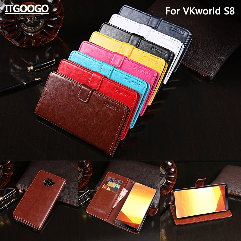 Case For Vkworld S8 Cover 5.99&quot High Quality Flip Leather Capa Business Phone bag Wallet | Мобильные телефоны и