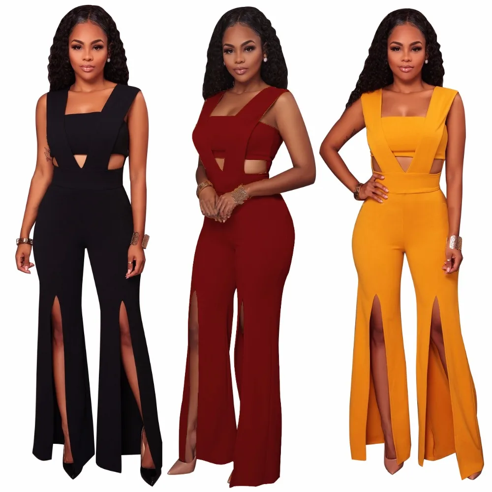 Buy Large Size Jumpsuit Rompers Women New 2017 Fashion