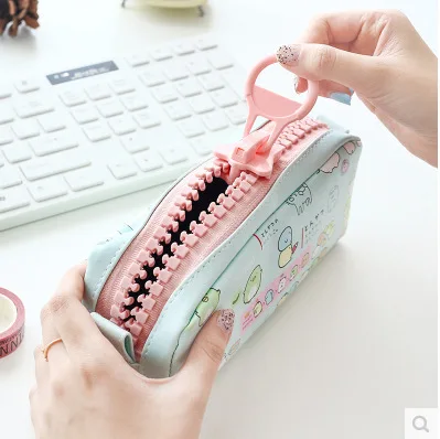 Kawaii Big Zipper Pencil Case For School Stationery Supplies Cute Cartoon Animal Large Capacity Pencilcase Storage Organizer Bag Kawaii Big Zipper Pencil Case For School Stationery Supplies Cute Cartoon Animal Large Capacity Pencilcase Storage Organizer Bag
