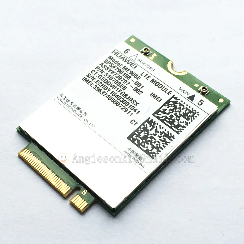 Модуль адаптера ME906E M.2 NGFF LTE/HSPA + FDD 4G WWAN карта 704031 001 / 740011 005 разблокирован для HP lt4112