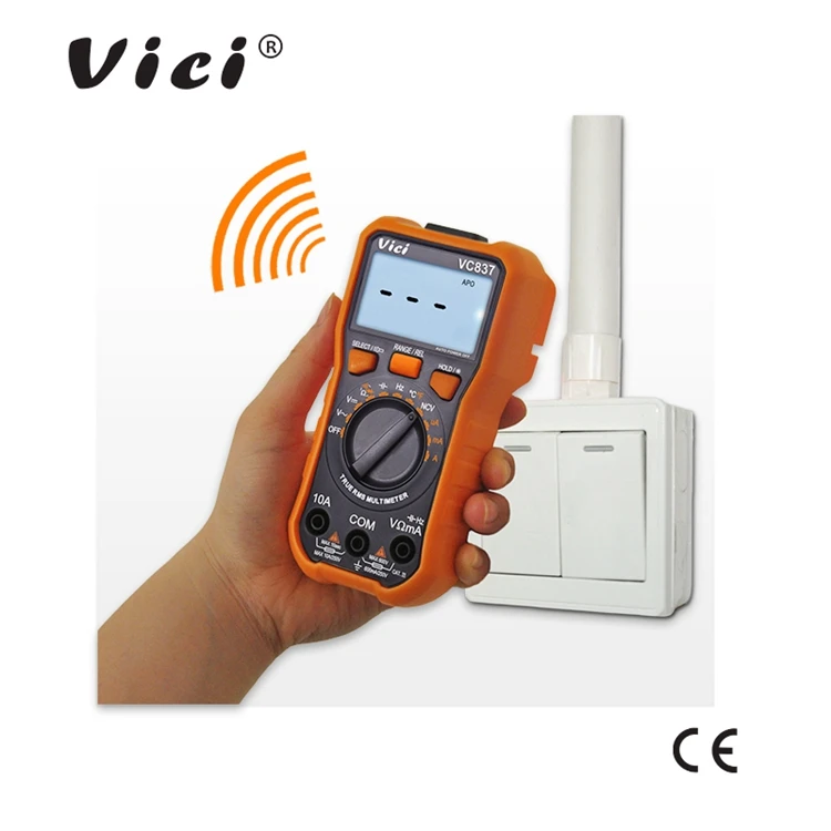 Vici VC837 цифровой мультиметр DMM True RMS 3 5/6 Автоматический диапазон сопротивление емкости NCV Частота Рабочий цикл Функция удержания данных