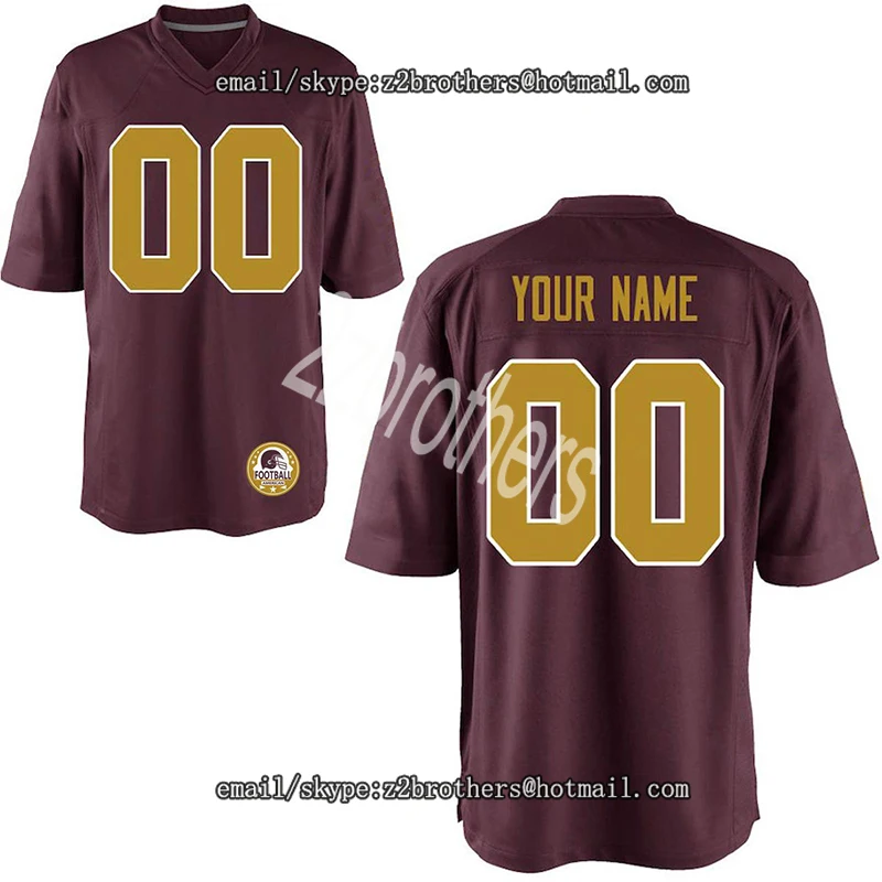 

Custom Football Jersey Personalized Your Name Number Any High School College Logo Washington Embroidered Team For Men Women Kid