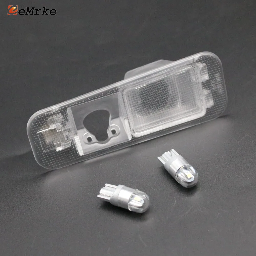 

EEMRKE Car Rear View Camera Bracket License Plate Lights Housing with T10 W5W LED Bulbs for Kia Rio DC / Rio 2 JB / Rio 3 UB