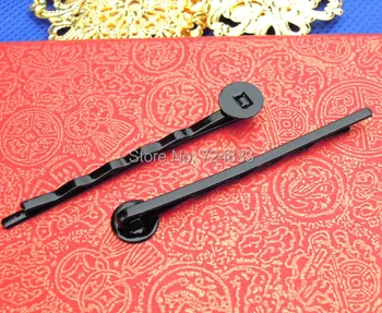 

8mm Blank Hairpin Bases Flat Circle Glue Pad Bezel Tray DIY Cabochon Hairpins Hair Clips Settings DIY Findings Bulk Wholesale
