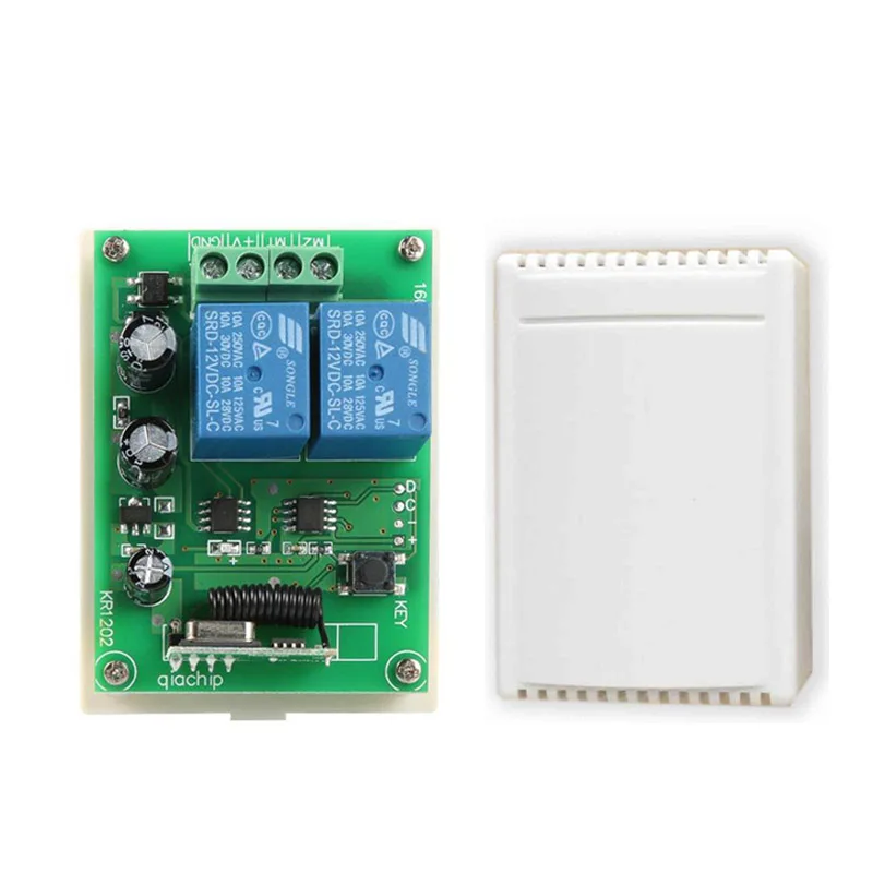 12V 1CH Universal Wireless Remote Control Switch Receiver Module and RF 433mhz Transmitter KR1201 From $5.99 433Mhz Wireless RF Switch DC12V Relay Receiver Module and 433.92 Mhz Remote Controls For DC Motor Forward and Reverse Controller KR1202