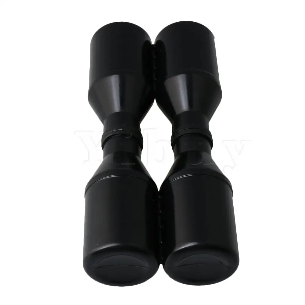 Черный Yibuy maracas песочный шейкер молоток музыкальный инструмент для ударных - Цвет: Черный