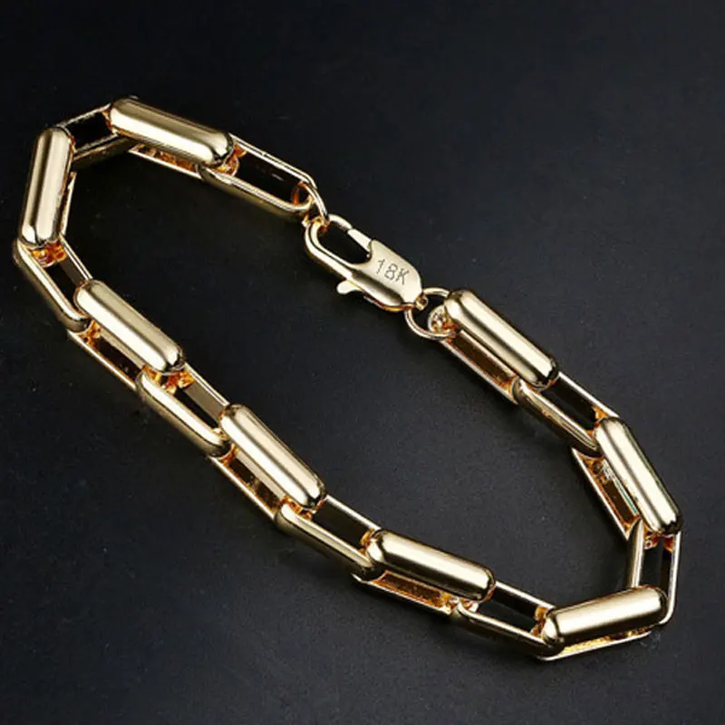 

Modyle Gold Filled Bracelet for Men Women Bismark Curb Snail Chain Wholesale Bracelet Fashion Jewelry