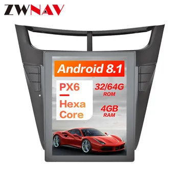 

Android 8.1 4GB RAM Tesla style PX6 Car GPS Navigation For Chevrolet sonic sail 2015+ headunit multimedia HD radio tape recorder