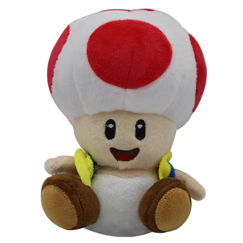 18 см Kawaii Super Mario Bros плюшевая жаба мягкие куклы плюшевые игрушки Супер Марио мягкие плюшевые игрушки для детей Рождественский подарок