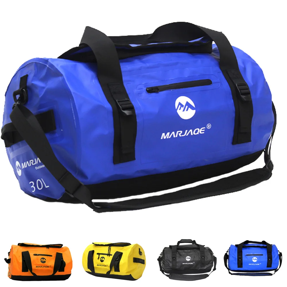 Водонепроницаемый 30L каяк вещевой мешок водонепроницаемая сумка седло сумка для хранения багажа пляж рафтинг мотоцикл путешествия