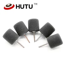 5 шт. черные мини-полировочные подушечки из пенопласта, полировочные подушечки для ухода за автомобилем, подкрепленные абразивными дисковыми накладками