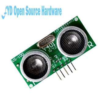 

1pcs US-100 Ultrasonic Sensor Module DC 2.4V - 5V With Temperature Compensation Range Distance 450cm