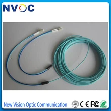 Внутренний бронированный 50 м LC-LC дуплексный 10 гигабит 50/125 многомодовый волоконно-оптический кабель OM3 AQUA 10 Гб волоконно-оптический патч-корд перемычка