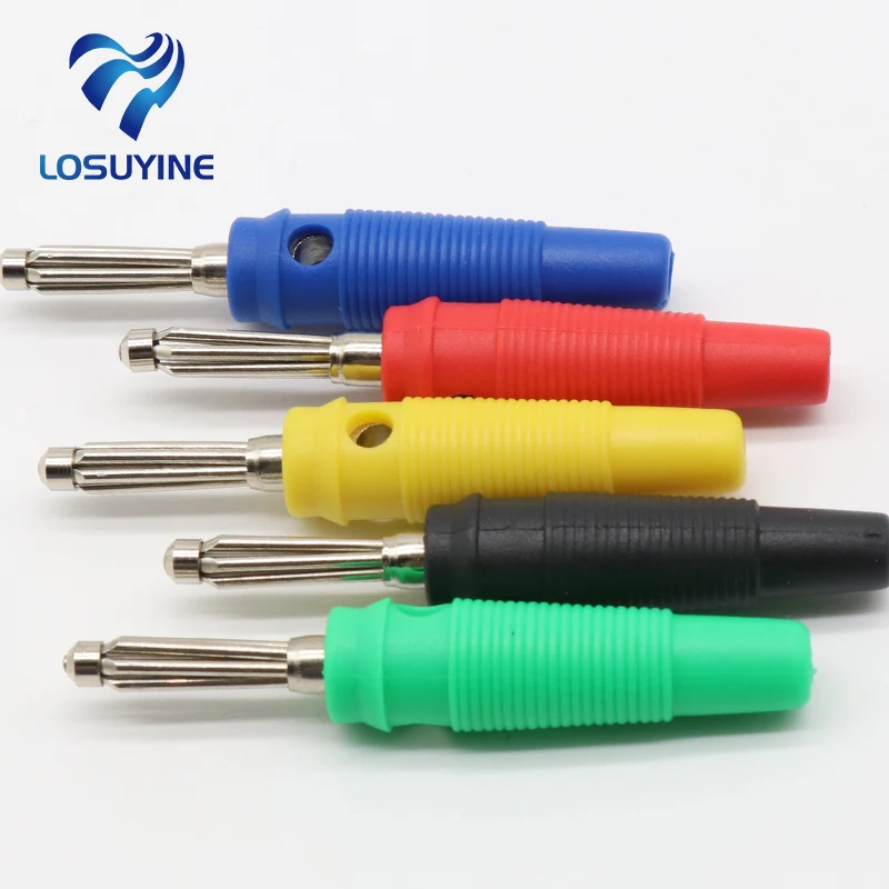 4MM Banana Plug Audio Speaker Connectors Amplifier Speaker Binding Post 4mm Banana Jack Plug For Cable Terminals 4MM Banana Plug Audio Speaker Connectors Amplifier Speaker Binding Post 4mm Banana Jack Plug For Cable Terminals