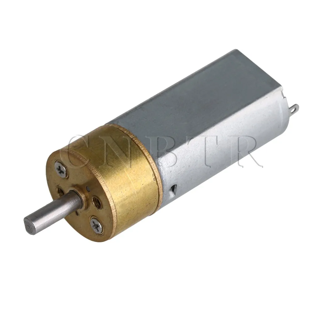 

CNBTR 15.5MM Dia Round Head DC12V 150RPM Electric Speed Reducer DC Micro Geared Motor Gearbox 240g Torque 1:62.5 Ratio for DIY