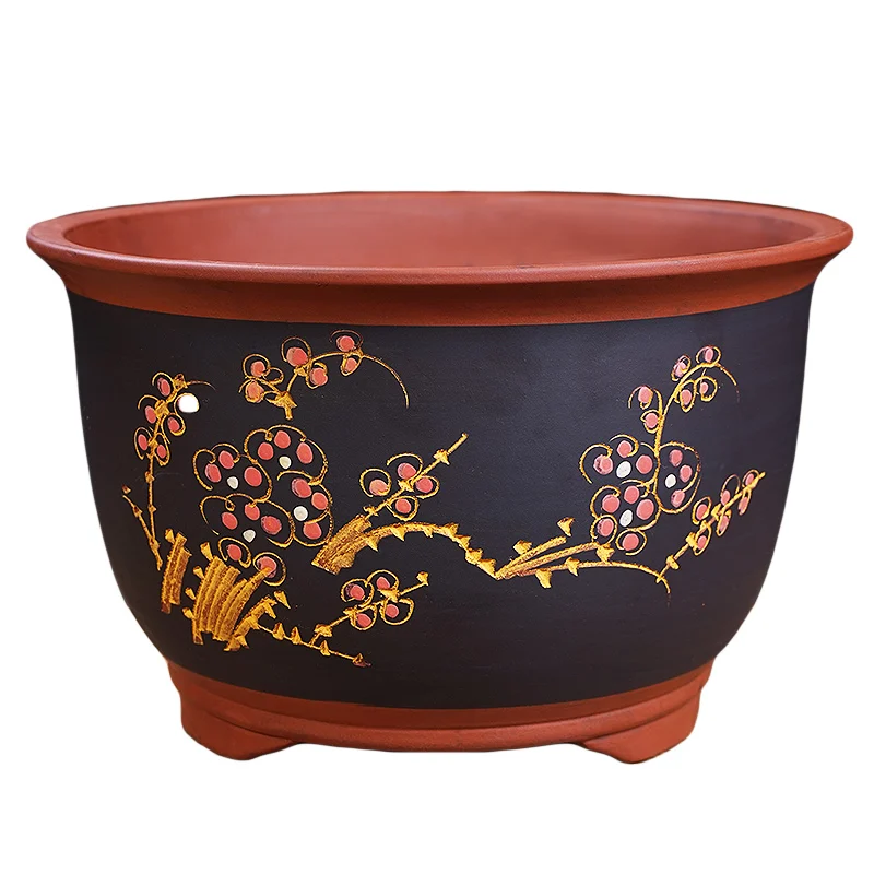 фаянсовый горшок для цветов. кашпо для цветов в китайском стиле. кашпо двор императора голубое. Blue white porcelain кашпо. китайские вазоны.