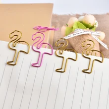 24 шт./лот Розовый фламинго закладки сладкий Бумага клип Школа канцелярских товаров