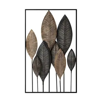 

Nordic decoration home lron leaf wall decoration creative modern simple metal pendant modelling effect punch free installation