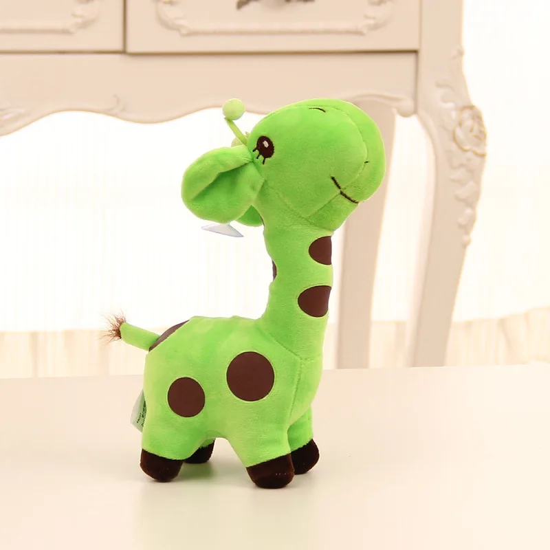 Горячее предложение! Распродажа! 18 см милые мягкие плюшевые игрушки мягкие жираф животные милая кукла детские плюшевые игрушки дети подарок на день рождения 1 шт. прямая поставка - Цвет: Green