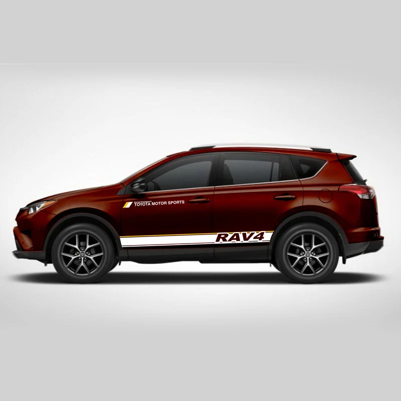 Автостайлинг TAIYAO Спортивная Автомобильная Наклейка для Toyota 2013 2018 RAV4 гибридные