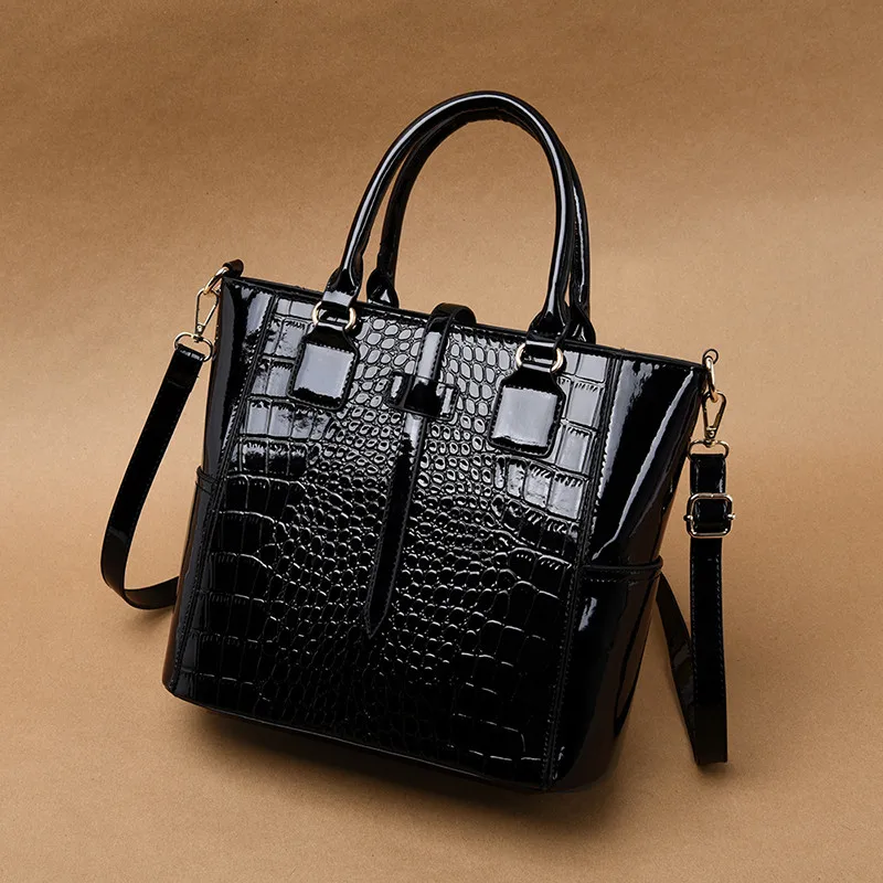 Змеиный принт, женская сумка на плечо, женские дизайнерские сумки, высокое качество, яркий змеиный принт, из искусственной кожи, сумки-мессенджеры, borsa serpente - Цвет: BLACK