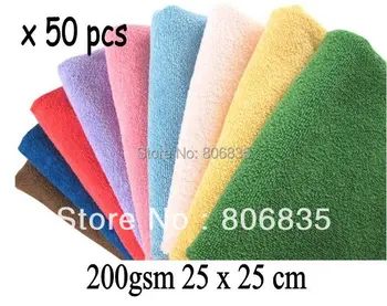 

200gsm 25 x 25cm Microfiber Cleaning Cloth,Wiping Rags,Microfibre Lens Screen Eyeglass Camera Towel,Household Cleaning Products