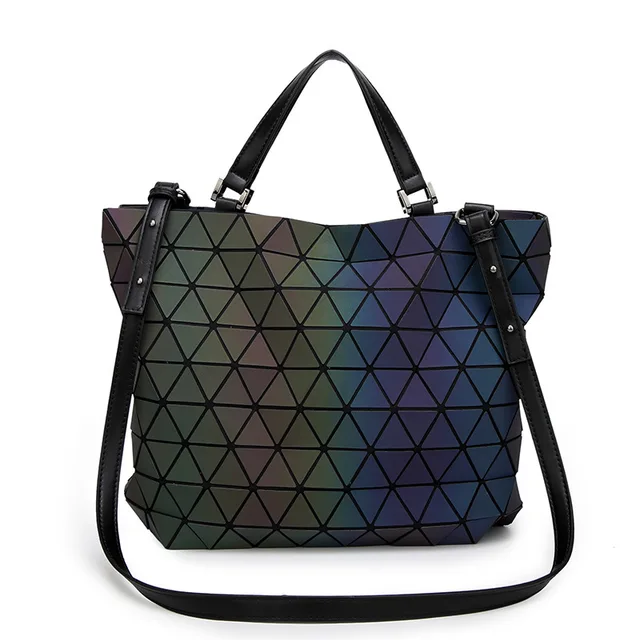 2018 New Fashion An Style Laser Bag Geometric Fold Over Diamond 2018 New Fashion An Style Laser Bag Geometric Fold Over Diamond Luminous Women Bags Brand Handbags