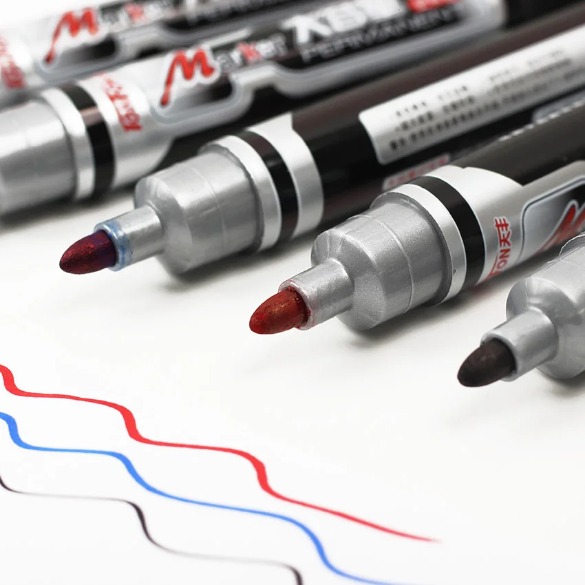 TENFON маркеры хорошие водонепроницаемые чернильные ручки маркеры для канцелярских принадлежностей школьные принадлежности 3 цвета доступны PM-107
