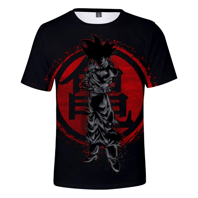 2019 Summer Mens Clothing Dragon Ball T-Shirts men/women/Childrens Clothes Super Saiyan Black t-shirt Sun Wukong tshirt boy girl