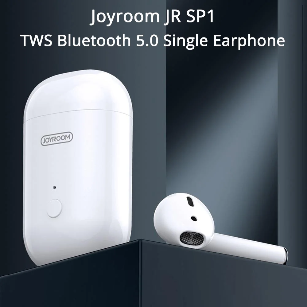 

Joyroom JR SP1 TWS Bluetooth 5.0 Single Earphone Touch Control Handsfree Wireless Earbud 3.5H Play Time Support Wake Up Siri