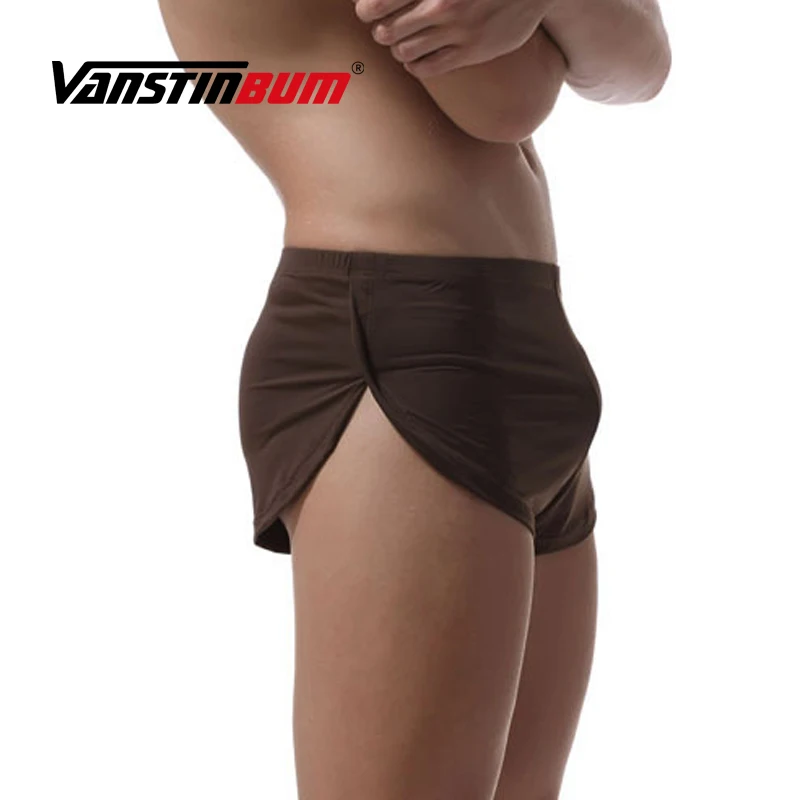 VANSTINBUM Нижнее Белье для сна сексуальные мужские Спальные трусы с Боковым Разрезом