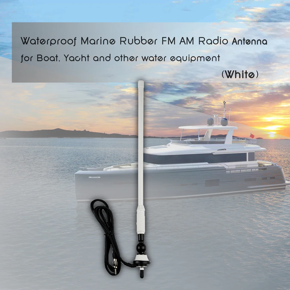 Радио антенна Морская Лодка FM AM антенна автомобильная водонепроницаемая резиновая утка дипольная Гибкая модуляторы FM для мотоцикла ATV UTV трактор