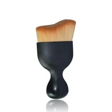 1PC Contour Foundation Brush S Shape Cream Makeup Loose Powder Brush Multifunctional Make Up Brushes Tools With Protect Lid I128