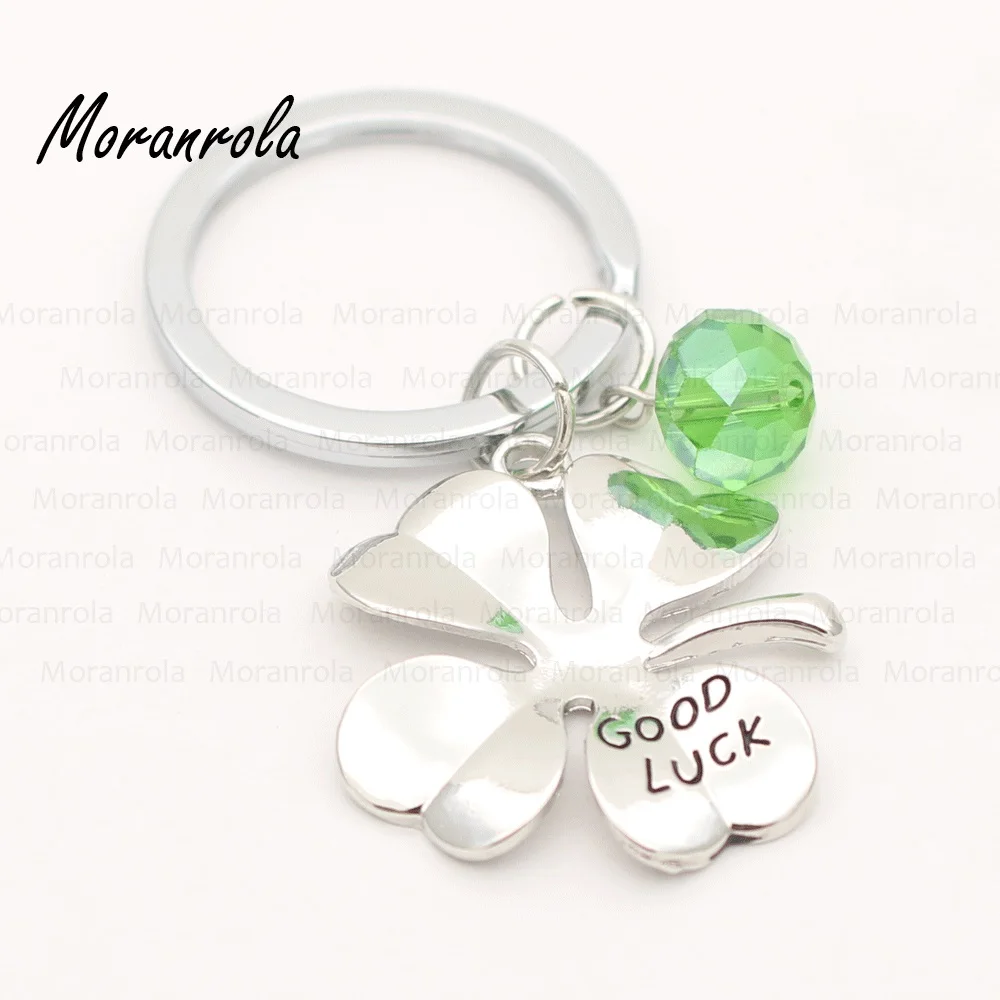

New arried "Good Luck "Copper necklace Keychain,charm Clover Shamrock Jewelry Four Leaf Clover necklace Inspiration charm