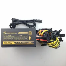 Бесплатная доставка компьютерная горная мощность 1800 Вт psu PC блок питания 12 В 24PIN 8PIN для шахтера высокое качество блок питания для BTC и т. д. ZEC
