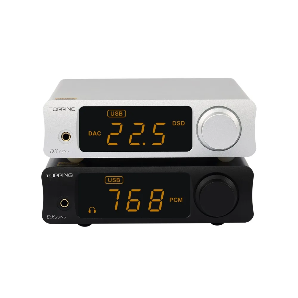 

USB DAC TOPPING DX3 PRO Desktop Bluetooth ATPX Decoder Headphone Amplifier Amplifiers Amp Xmos xu208 AK4493EQ+OPA1612 DSD512