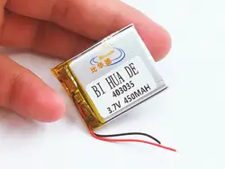 5 шт. [SD] 3,7 в, 450 мАч, [403035] полимер литий-ионный/литий-ионный аккумулятор для игрушка, портативное зарядное устройство, gps, mp3, mp4, сотовый