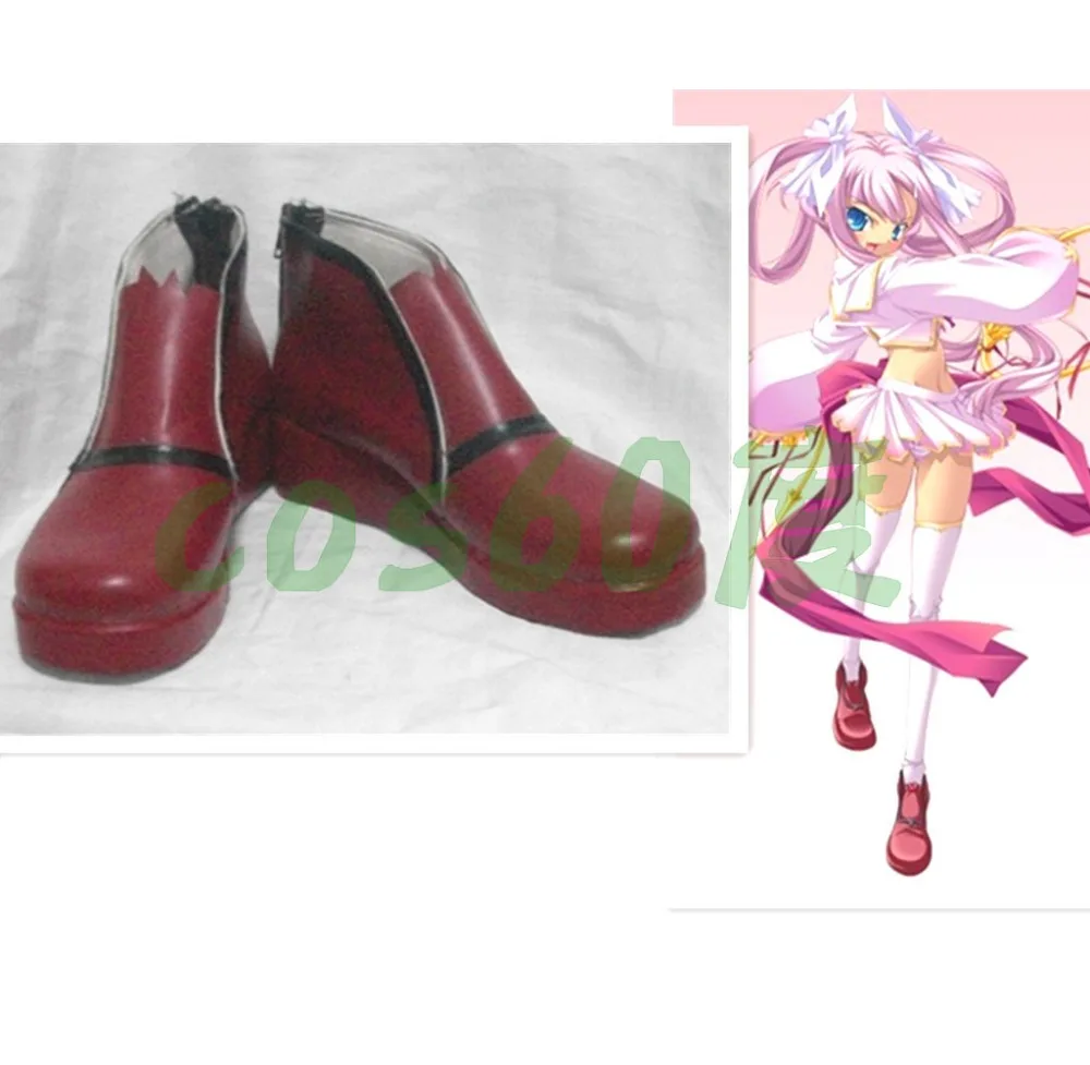 Koihime Musou Sonshoko Halloween Red Cosplay Shoes Boots S008 | Тематическая одежда и униформа