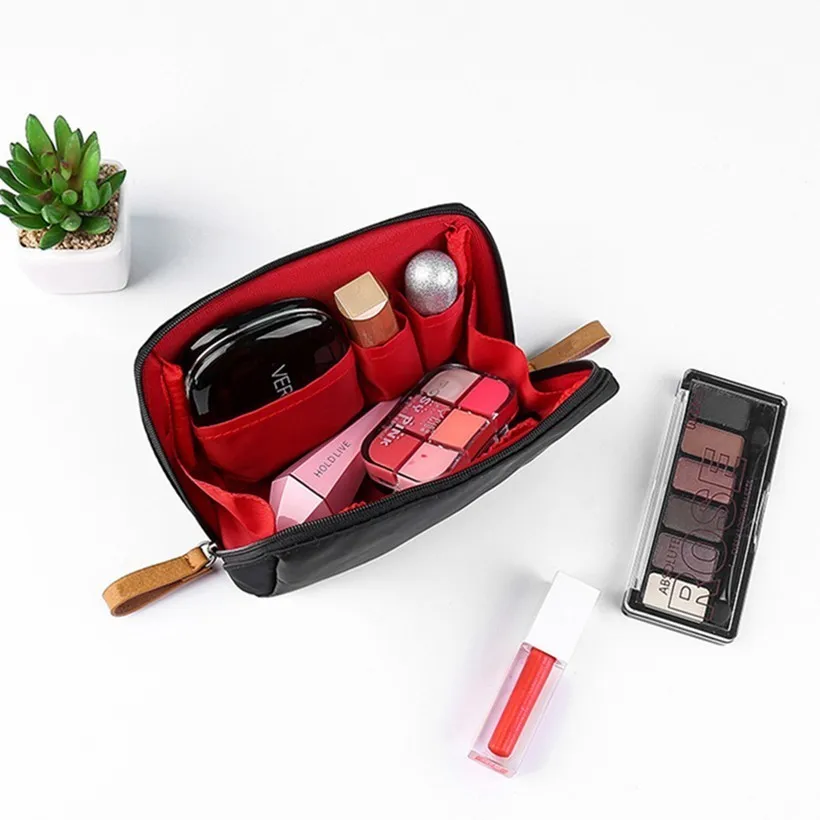 

New Fashion Cosmetic Bag Storage Package Makeup Organizer Zipper Handbag Mak Eup Box Toiletries Waterproof Multifunctional